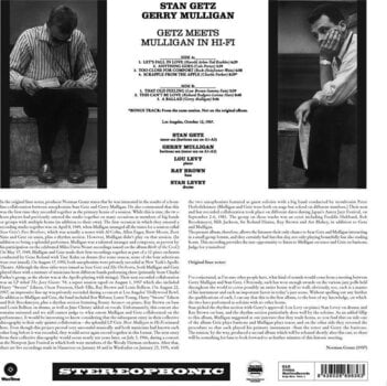 Vinylplate Stan Getz & Gerry Mulligan - Getz Meets Mulligan In Hi-Fi (Limited Edition) (180 g) (LP) - 2
