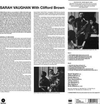 Vinylplate Sarah Vaughan - Sarah Vaughan With Clifford Brown (Limited Edition) (LP) - 2