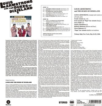 Vinylplate Louis Armstrong & The Dukes Of Dixieland - Louie And The Dukes Of Dixieland (Reissue) (180 g) (LP) - 2