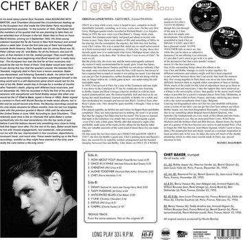 Вінілові платівки Chet Baker & Bobby Jaspar - I Get Chet (Limited Edition) (180 g) (LP) - 2