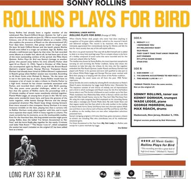 LP deska Sonny Rollins Quintet & Kenny Dorham & Max Roach - Rollins Plays For Bird (Limited Edition) (180 g) (LP) - 2