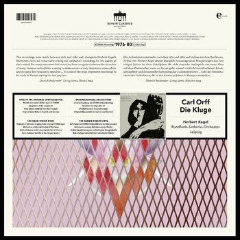 Vinüülplaat Carl Orff & Herbert Kegel & Rundfunk-Sinfonie-Orchester Leipzig - Die Kluge (Reissue) (2 LP) - 2