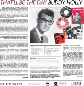 LP deska Buddy Holly - That'll Be The Day (Reissue) (180 g) (LP) - 2
