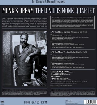 Disco in vinile The Thelonious Monk Quartet - Monk's Dream (Remastered) (Limited Edition) (2 LP) - 2