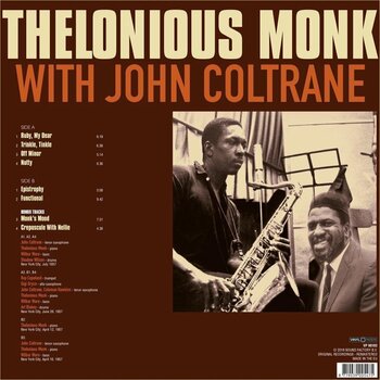 LP deska Thelonious Monk & John Coltrane - Thelonious Monk With John Coltrane (Remastered) (LP) - 2