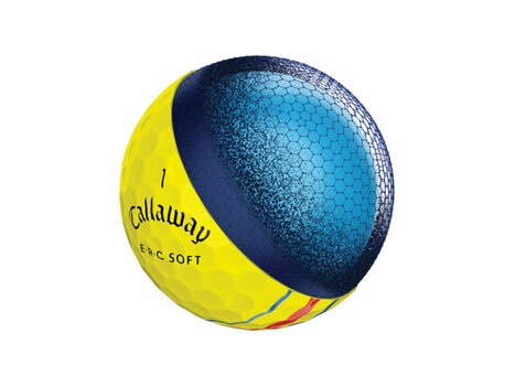 Golfový míček Callaway ERC Soft Golf Balls 19 Triple Track Yellow 12 Pack - 3