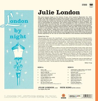 Disco in vinile Julie London & Pete King And His Orchestra - London By Night (Limited Edition) (Orange Coloured) (LP) - 2