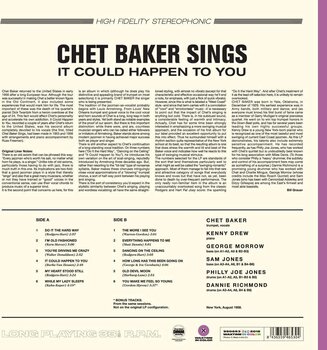 LP deska Chet Baker - It Could Happen To You (Limited Edition) (Coloured) (180 g) (LP) - 2