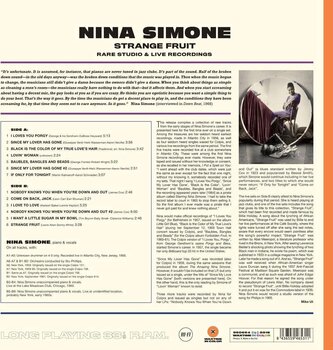 Vinylplade Nina Simone - Strange Fruit, Rare Studio & Live Recordings (Limited Edition) (Orange Coloured) (180 g) (LP) - 2