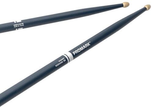 Drumsticks Pro Mark RBH595AW-BLUE Rebound 5B Painted Blue Drumsticks - 2