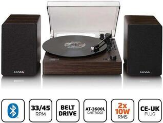 Gramofon komplet Lenco LS-200 Brown Gramofon komplet - 1