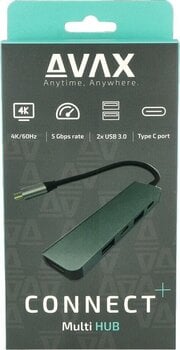 Adaptador de alimentação elétrica Avax HB611 CONNECT+ 5in1 HUB Adaptador de alimentação elétrica - 5