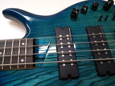 Baixo de 4 cordas Sire Marcus Miller M5 Swamp Ash-4 2nd Gen Transparent Blue Baixo de 4 cordas (Tao bons como novos) - 3
