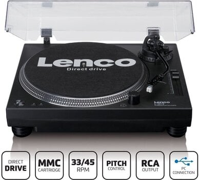 DJ-platespiller Lenco L-3818BK Black DJ-platespiller - 2