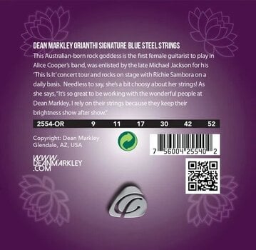 Žice za električnu gitaru Dean Markley Orianthi Artist Signature - 2554 OR 009-052 Žice za električnu gitaru - 2