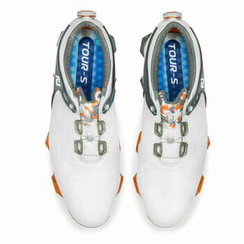Мъжки голф обувки Footjoy Tour-S BOA бял-Dark Grey 45 - 3