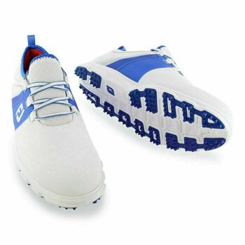 Férfi golfcipők Footjoy Superlites XP White/Blue/Red 40,5 - 4