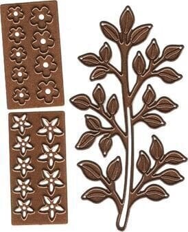 Scrapbooking CREATIVE EXPRESSIONS Cutting And Embossing Metal Stencils Set predložaka za rezanje 3 kom - 2