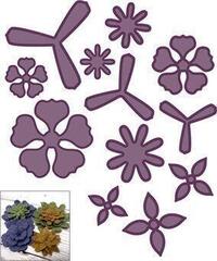 Scrapbooking CREATIVE EXPRESSIONS Cutting And Embossing Metal Stencils Set predložaka za rezanje 12 kom - 1