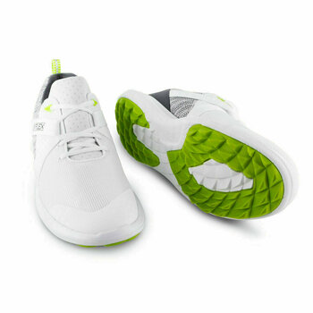 Мъжки голф обувки Footjoy Flex бял-Cив 40,5 - 4