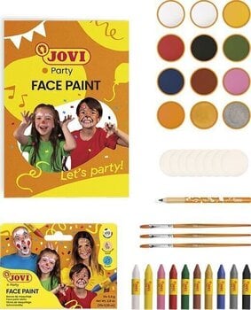 Gesichtsfarbe Jovi Face Paint Gesichtsbemalungsset Mix 8 x 12 ml 25 Stück - 2