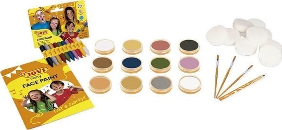 Gesichtsfarbe Jovi Face Paint Gesichtsbemalungsset Mix 8 x 12 ml 25 Stück - 3