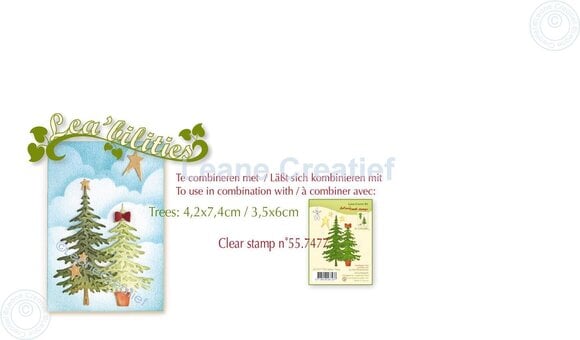 Scrapbooking Leane Creatief Stencils Set predložaka za rezanje 7 kom - 2