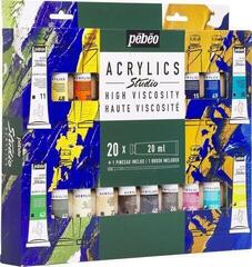 Culoare acrilică Pébéo Acrylic Paint Set de vopsele acrilice 20 x 20 ml 20 buc. - 1