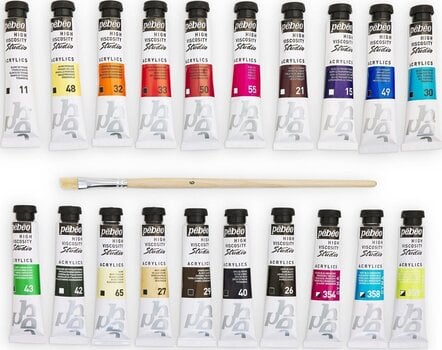 Culoare acrilică Pébéo Acrylic Paint Set de vopsele acrilice 20 x 20 ml 20 buc. - 3
