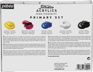 Akrilna barva Pébéo Acrylic Paint Set akrilnih barv 5 x 100 ml 5 Kosov - 2