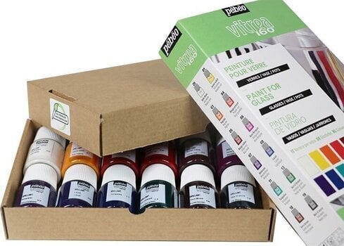 Vopsea pentru sticla Pébéo Vitrea Set de culori pentru sticla 12 x 20 ml 12 buc. - 2