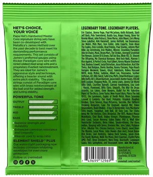 Strenge til E-guitar Ernie Ball 2201 Papa Hets James Hetfield Signature Strenge til E-guitar - 2