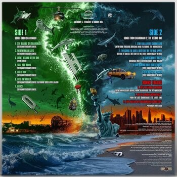 Vinüülplaat Anthony C. Ferrante & Robbie Rist - Songs From Sharknado (O.S.T.) (Remastered) (Limited Edition) (Silver/Purple Splatter Coloured) (LP) - 2