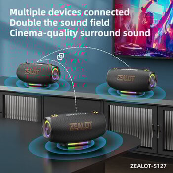 Portable Lautsprecher Zealot S127 Black Portable Lautsprecher - 12