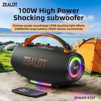 Portable Lautsprecher Zealot S167 Black Portable Lautsprecher - 2