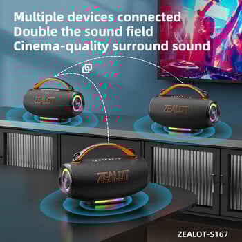 Portable Lautsprecher Zealot S167 Black Portable Lautsprecher - 9