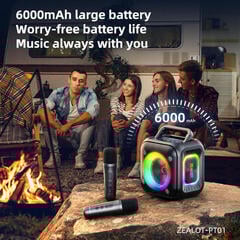 Portable Lautsprecher Zealot PT01 2mics Black Portable Lautsprecher - 5