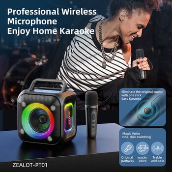 Portable Lautsprecher Zealot PT01 2mics Black Portable Lautsprecher - 10