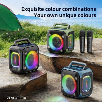 Portable Lautsprecher Zealot PT01 2mics Black Portable Lautsprecher - 11