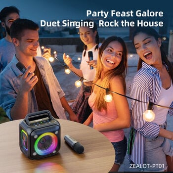 Portable Lautsprecher Zealot PT01 2mics Black Portable Lautsprecher - 12