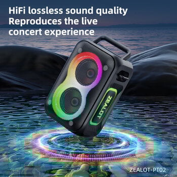 Portable Lautsprecher Zealot PT02 2mics Black Portable Lautsprecher - 6