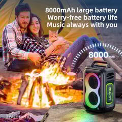 Portable Lautsprecher Zealot PT02 2mics Black Portable Lautsprecher - 6