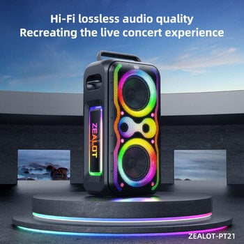 Portable Lautsprecher Zealot PT21 Black Portable Lautsprecher - 5