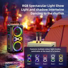 Portable Lautsprecher Zealot PT21 Black Portable Lautsprecher - 7