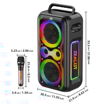 Portable Lautsprecher Zealot PT21 Black Portable Lautsprecher - 13