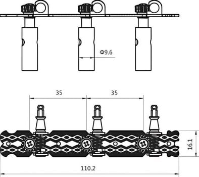 Tuner za gitare Dr.Parts CMH 0150 CR Chrome Tuner za gitare - 2