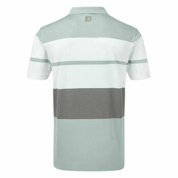 Koszulka Polo Footjoy Colour Block Smooth Pique Grey/White/Granite M - 2