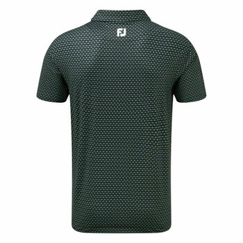 Риза за поло Footjoy Stretch Lisle Foulard Print Mens Polo Shirt Black S - 2