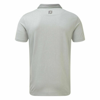 Camiseta polo Footjoy Birdseye Jacquard Buttondown Collar Heather Grey/Granite M - 2