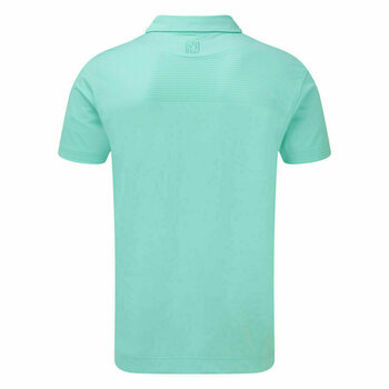 Риза за поло Footjoy Stretch Lisle Engineered Pinstripe Mens Polo Shirt Aqua XL - 2